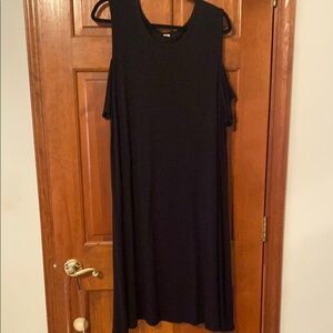 Old Navy Black Cold Shoulder Midi Sundress Size 2XL